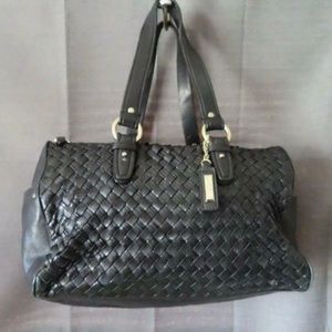 NWOT Cole Haan Black Leather Satchel HandBag